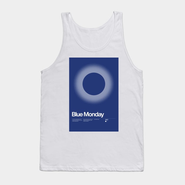 Blue Monday Inspired Lyrics Design Tank Top by sub88